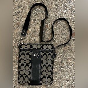Coach Black and Gray Crossbody Bag